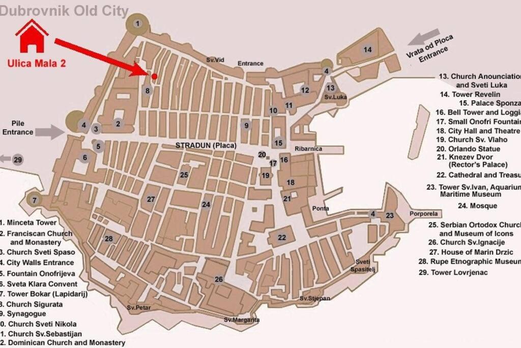 1-Bdrm With Terrace In The Old Town Apartman Dubrovnik Kültér fotó